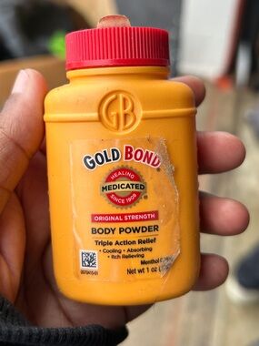 Gold Bond Original Strength Triple Action Relief Body Powder Sealed 1 Oz Bottle